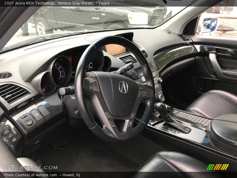 Nimbus Gray Metallic / Taupe 2007 Acura MDX Technology