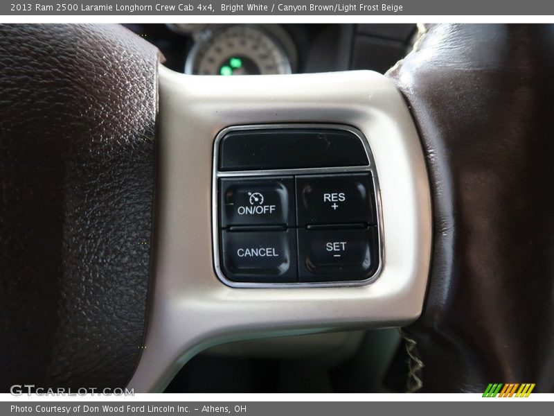 Bright White / Canyon Brown/Light Frost Beige 2013 Ram 2500 Laramie Longhorn Crew Cab 4x4