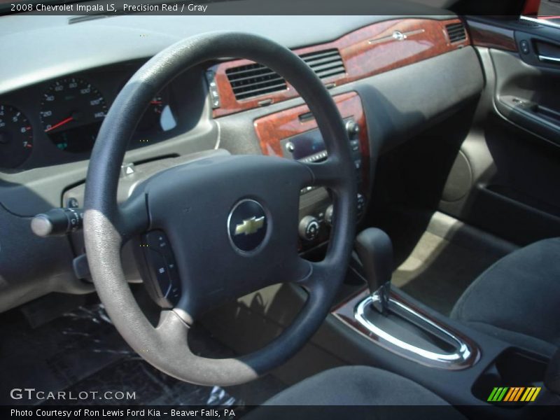 Precision Red / Gray 2008 Chevrolet Impala LS