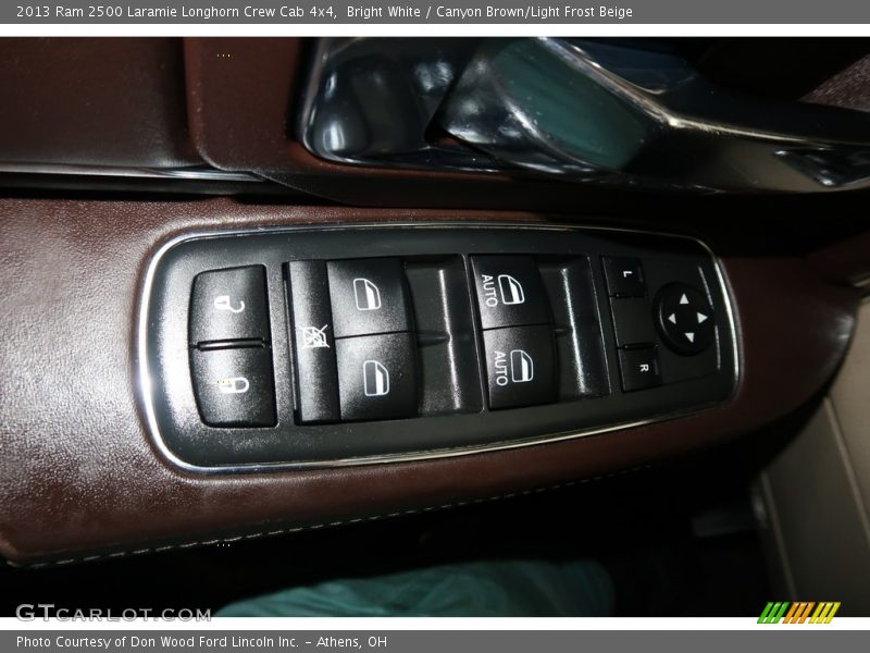 Bright White / Canyon Brown/Light Frost Beige 2013 Ram 2500 Laramie Longhorn Crew Cab 4x4