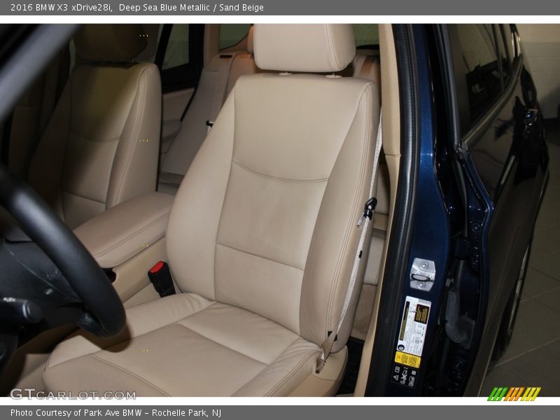 Deep Sea Blue Metallic / Sand Beige 2016 BMW X3 xDrive28i