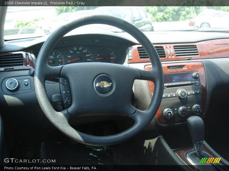 Precision Red / Gray 2008 Chevrolet Impala LS