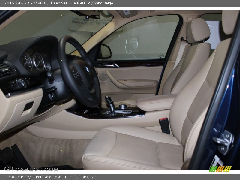 Deep Sea Blue Metallic / Sand Beige 2016 BMW X3 xDrive28i