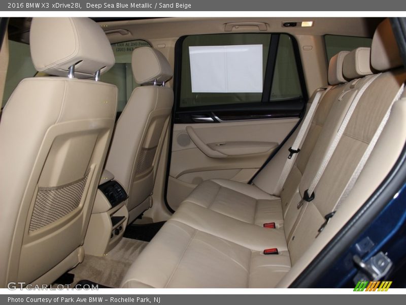 Deep Sea Blue Metallic / Sand Beige 2016 BMW X3 xDrive28i