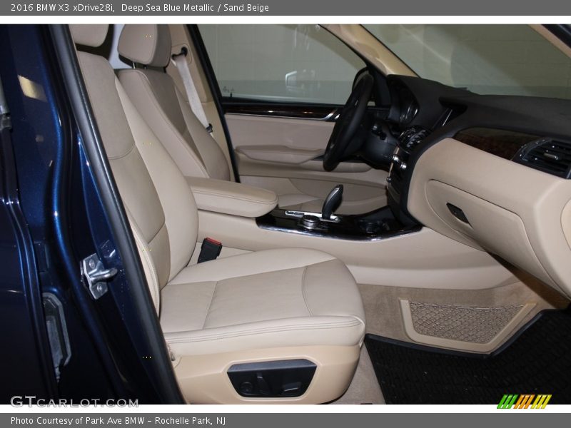 Deep Sea Blue Metallic / Sand Beige 2016 BMW X3 xDrive28i