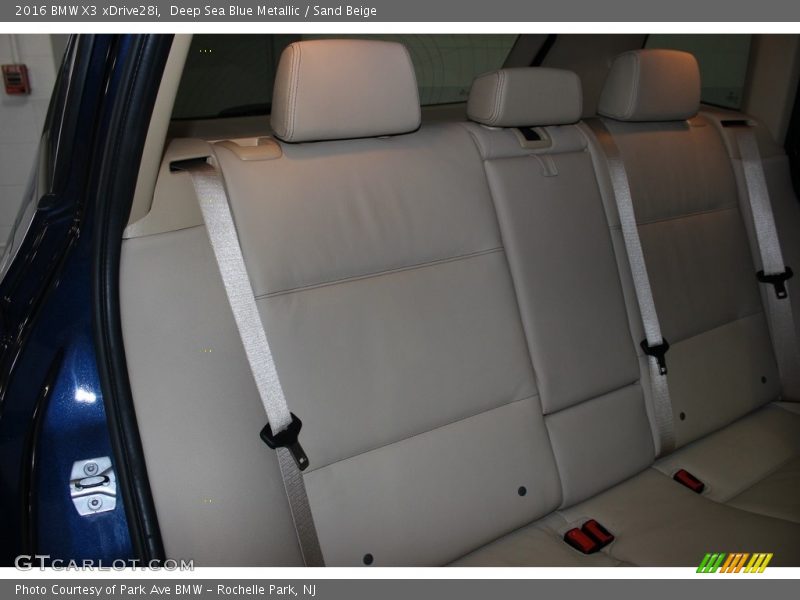 Deep Sea Blue Metallic / Sand Beige 2016 BMW X3 xDrive28i
