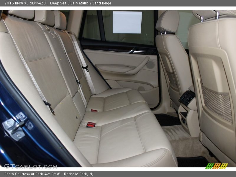 Deep Sea Blue Metallic / Sand Beige 2016 BMW X3 xDrive28i
