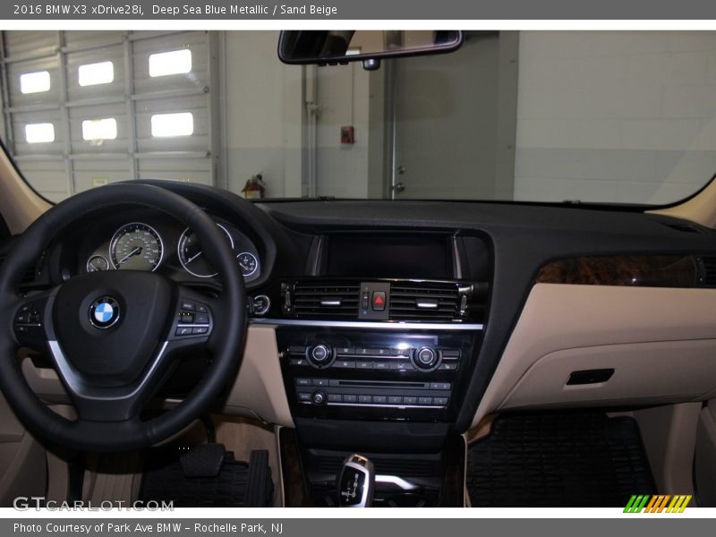 Deep Sea Blue Metallic / Sand Beige 2016 BMW X3 xDrive28i