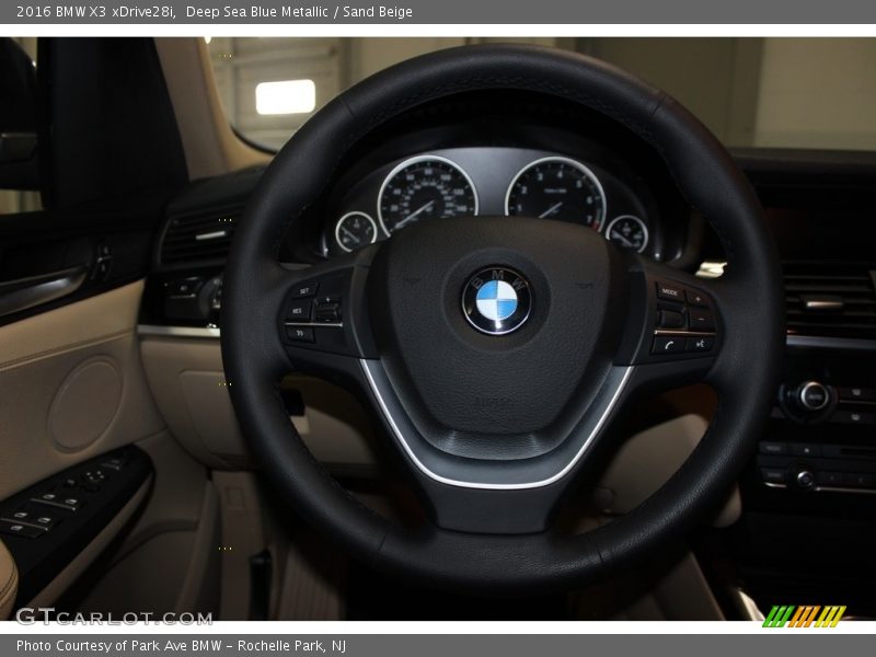 Deep Sea Blue Metallic / Sand Beige 2016 BMW X3 xDrive28i