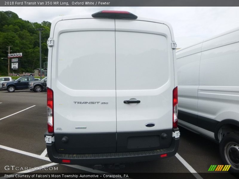 Oxford White / Pewter 2018 Ford Transit Van 350 MR Long