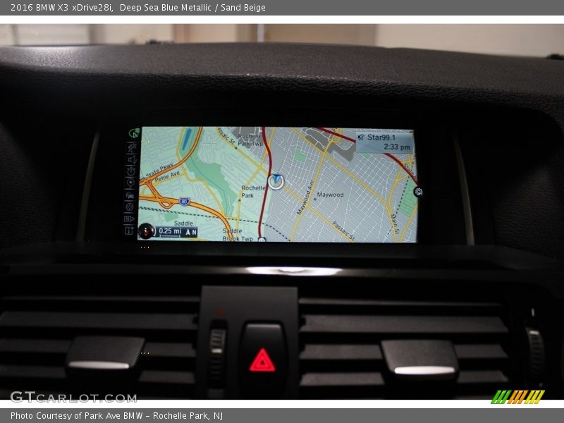 Deep Sea Blue Metallic / Sand Beige 2016 BMW X3 xDrive28i