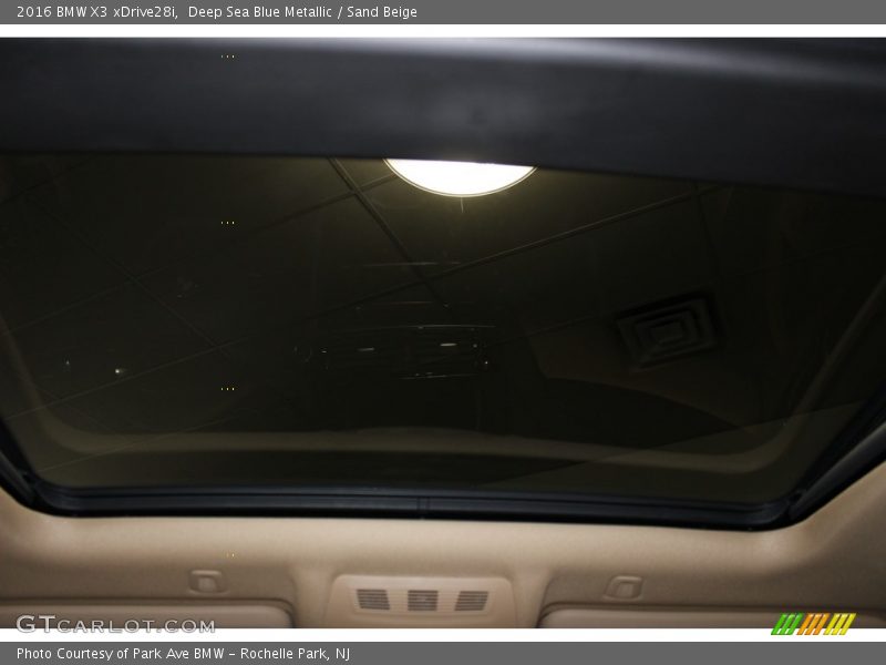 Deep Sea Blue Metallic / Sand Beige 2016 BMW X3 xDrive28i