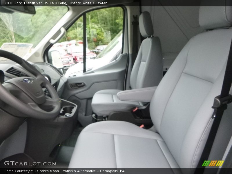 Oxford White / Pewter 2018 Ford Transit Van 350 MR Long