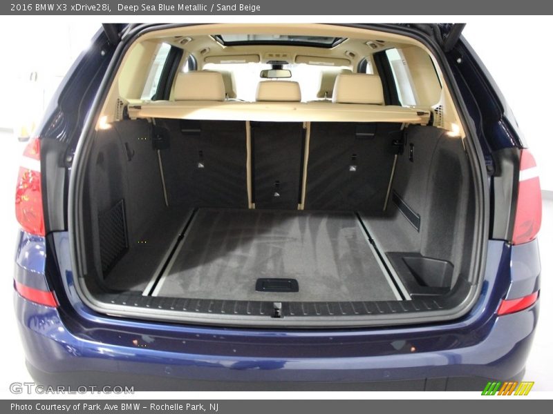Deep Sea Blue Metallic / Sand Beige 2016 BMW X3 xDrive28i