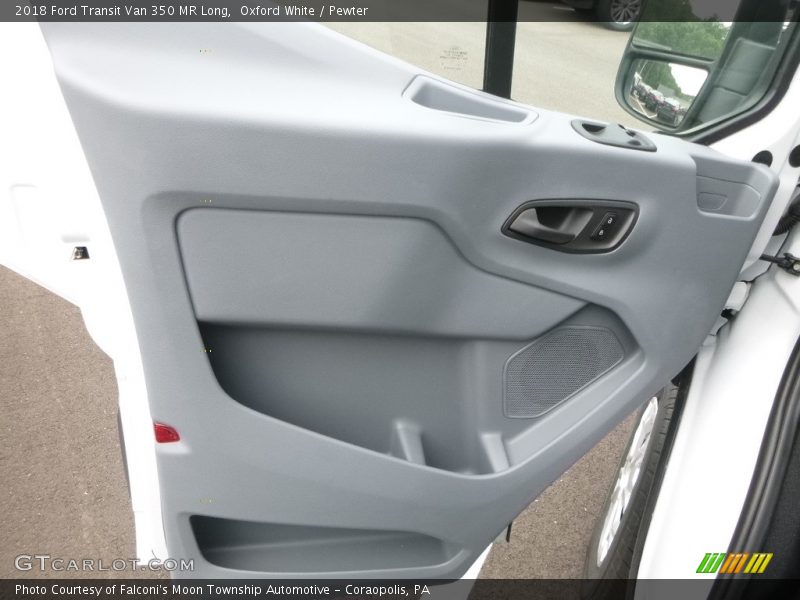 Oxford White / Pewter 2018 Ford Transit Van 350 MR Long