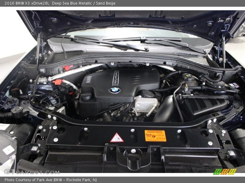 Deep Sea Blue Metallic / Sand Beige 2016 BMW X3 xDrive28i