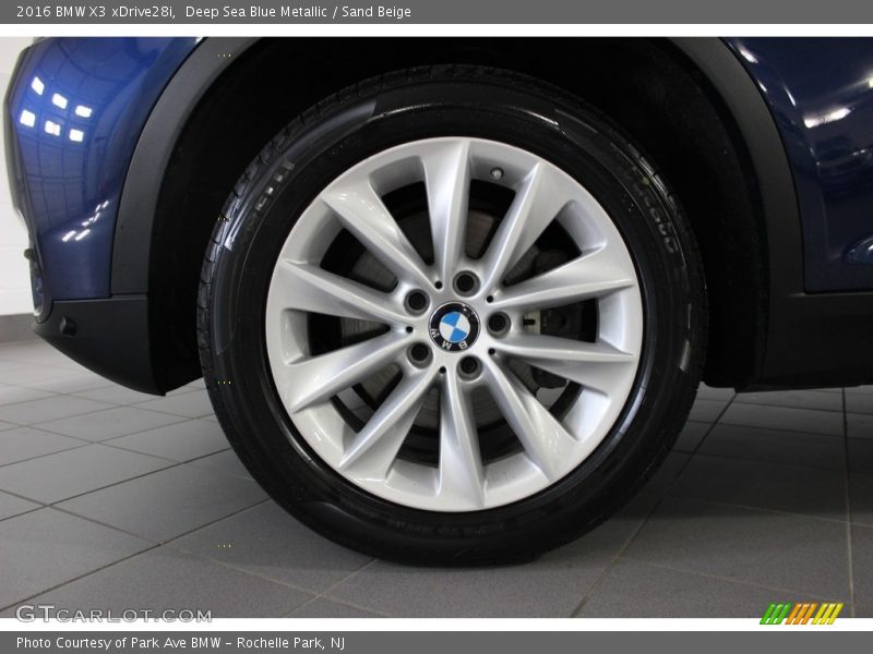 Deep Sea Blue Metallic / Sand Beige 2016 BMW X3 xDrive28i