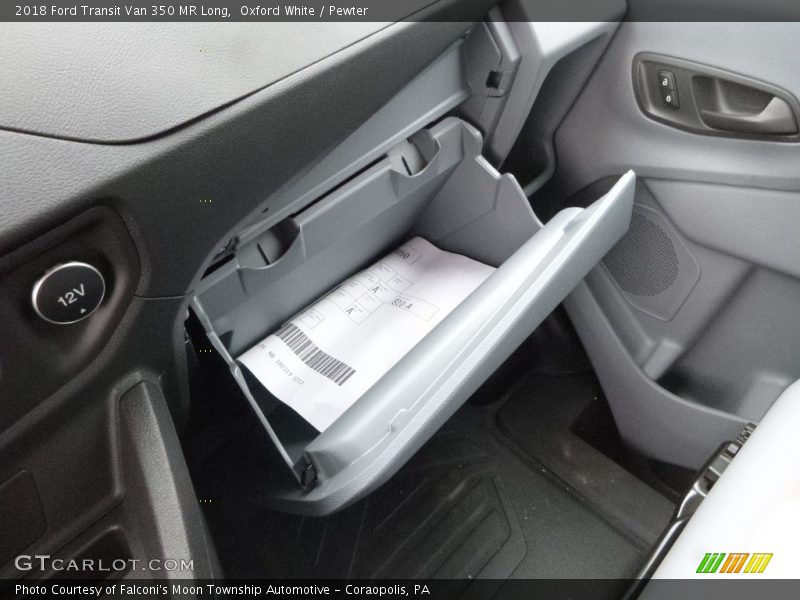 Oxford White / Pewter 2018 Ford Transit Van 350 MR Long