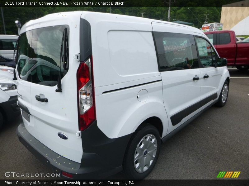 Frozen White / Charcoal Black 2018 Ford Transit Connect XL Van