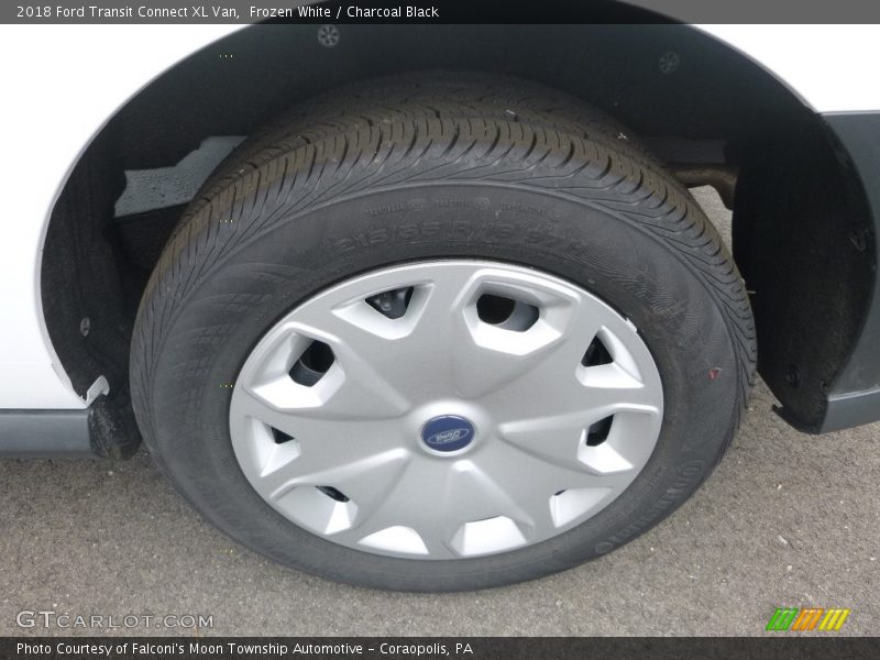 Frozen White / Charcoal Black 2018 Ford Transit Connect XL Van