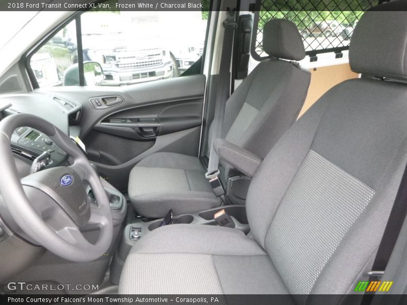 Frozen White / Charcoal Black 2018 Ford Transit Connect XL Van