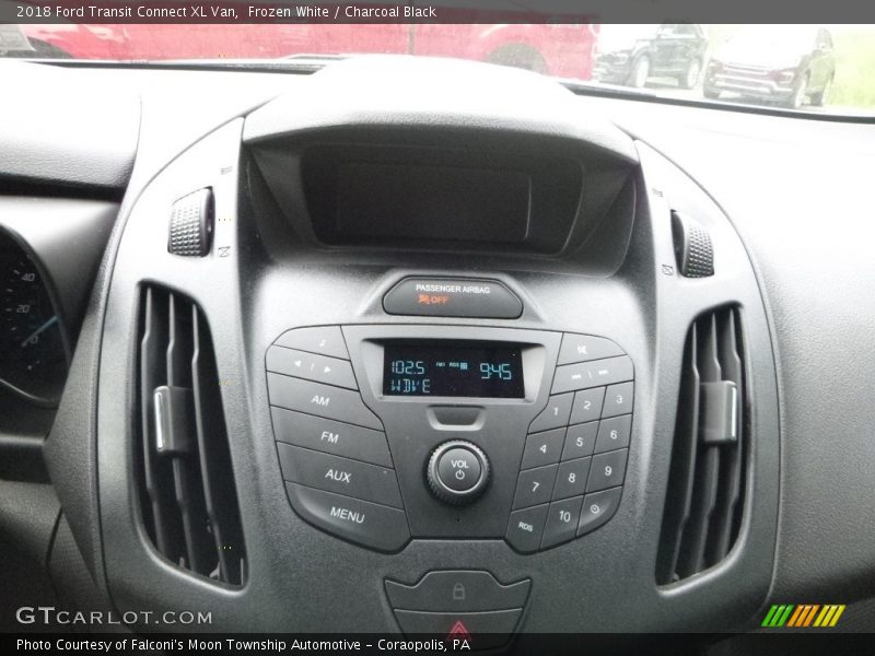 Frozen White / Charcoal Black 2018 Ford Transit Connect XL Van