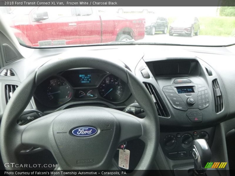 Frozen White / Charcoal Black 2018 Ford Transit Connect XL Van