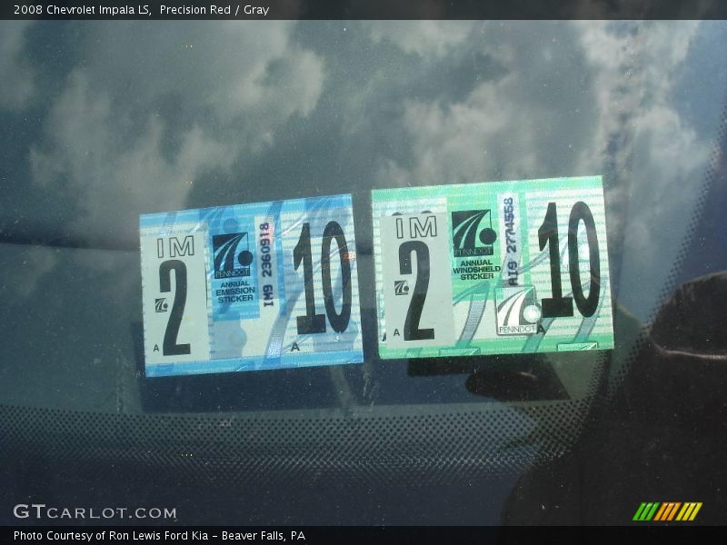 Precision Red / Gray 2008 Chevrolet Impala LS