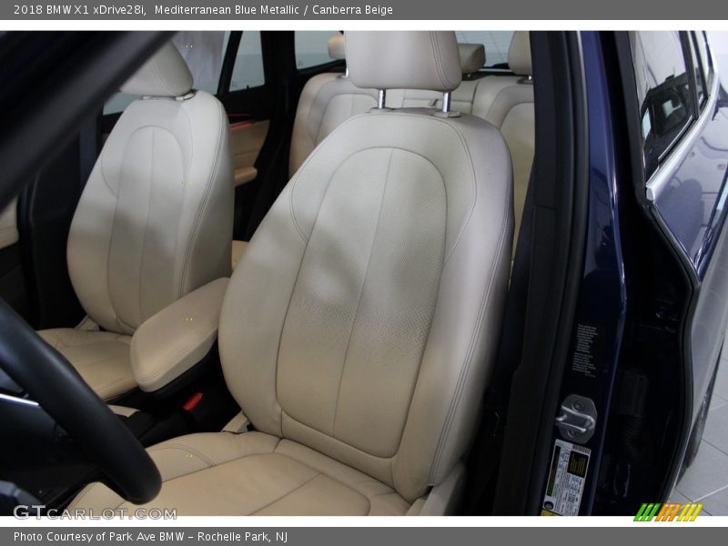 Mediterranean Blue Metallic / Canberra Beige 2018 BMW X1 xDrive28i