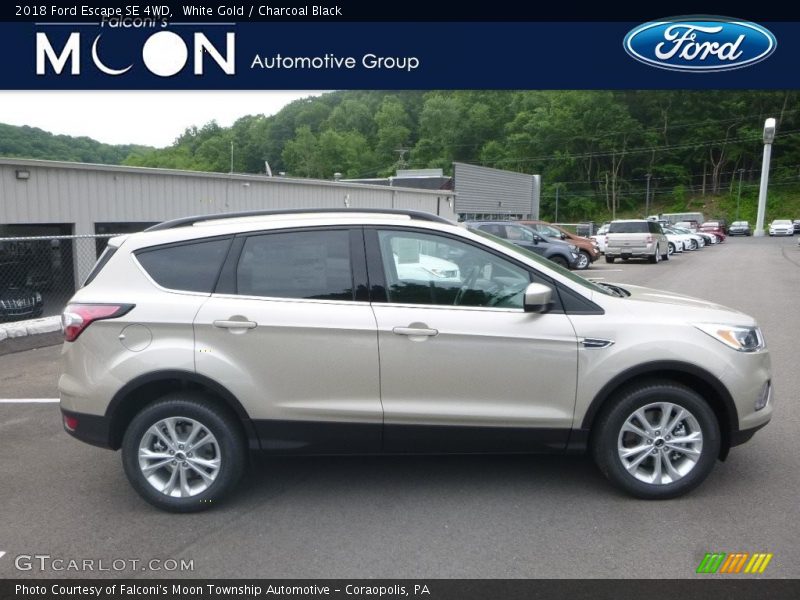 White Gold / Charcoal Black 2018 Ford Escape SE 4WD