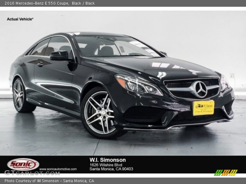 Black / Black 2016 Mercedes-Benz E 550 Coupe