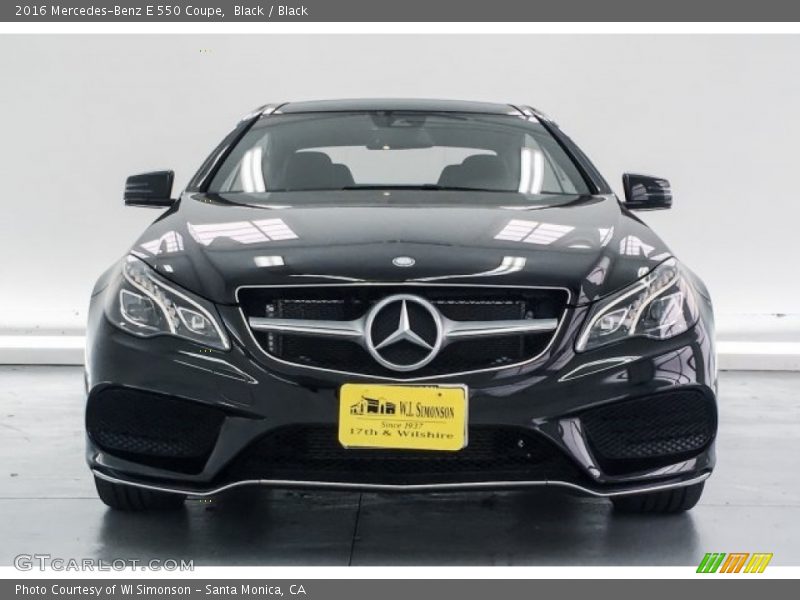 Black / Black 2016 Mercedes-Benz E 550 Coupe