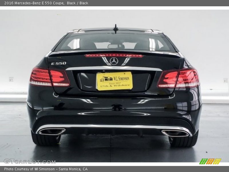 Black / Black 2016 Mercedes-Benz E 550 Coupe