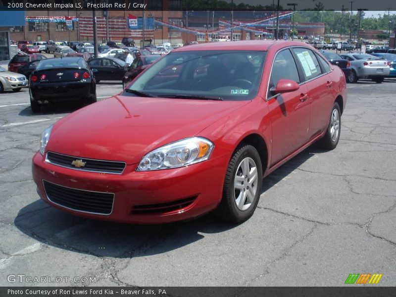 Precision Red / Gray 2008 Chevrolet Impala LS