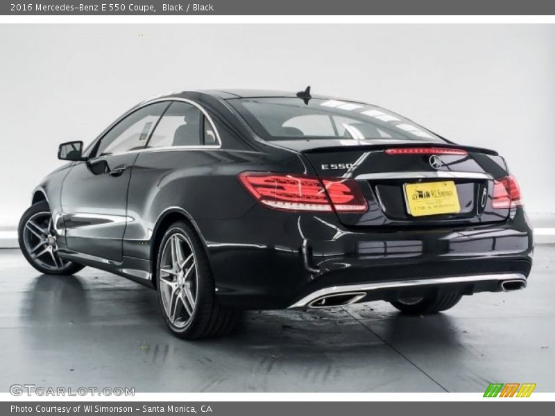 Black / Black 2016 Mercedes-Benz E 550 Coupe