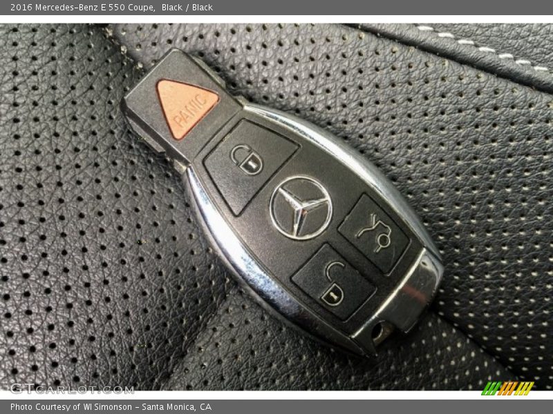 Black / Black 2016 Mercedes-Benz E 550 Coupe