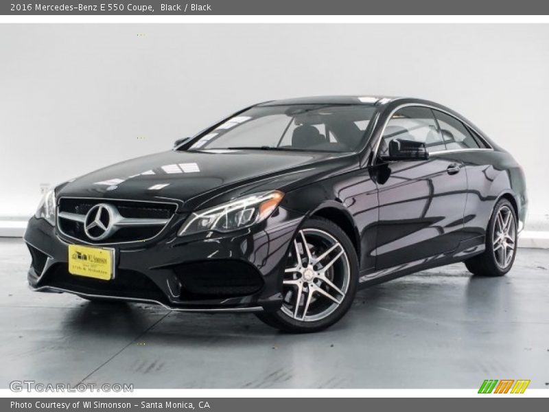 Black / Black 2016 Mercedes-Benz E 550 Coupe