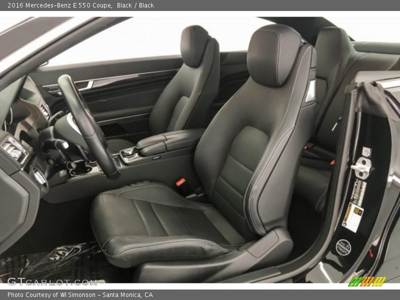 Black / Black 2016 Mercedes-Benz E 550 Coupe
