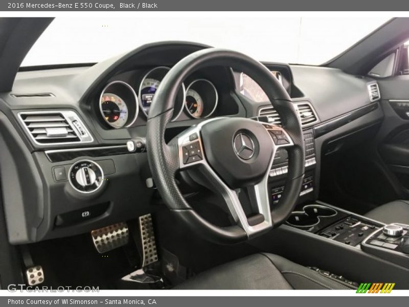 Black / Black 2016 Mercedes-Benz E 550 Coupe
