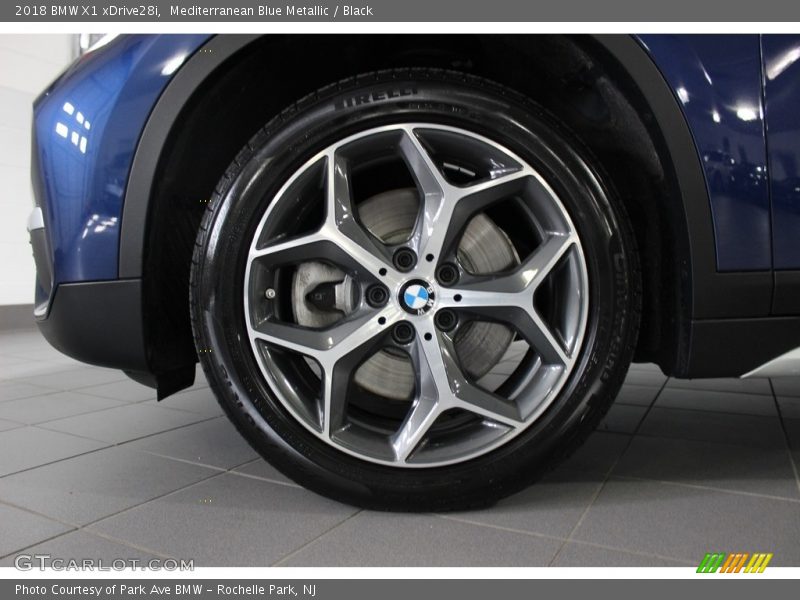 Mediterranean Blue Metallic / Black 2018 BMW X1 xDrive28i