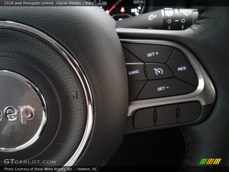 Glacier Metallic / Black 2018 Jeep Renegade Limited