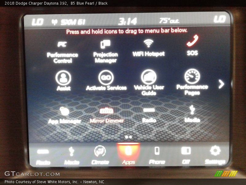 B5 Blue Pearl / Black 2018 Dodge Charger Daytona 392