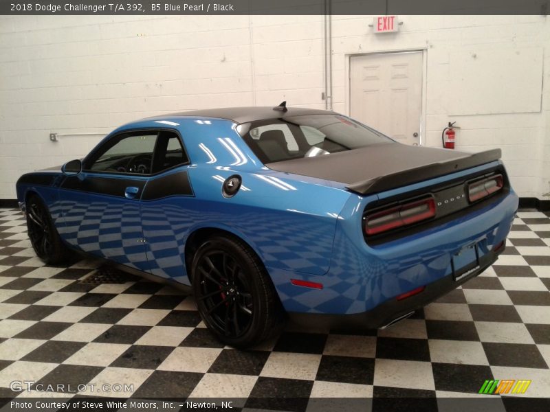 B5 Blue Pearl / Black 2018 Dodge Challenger T/A 392