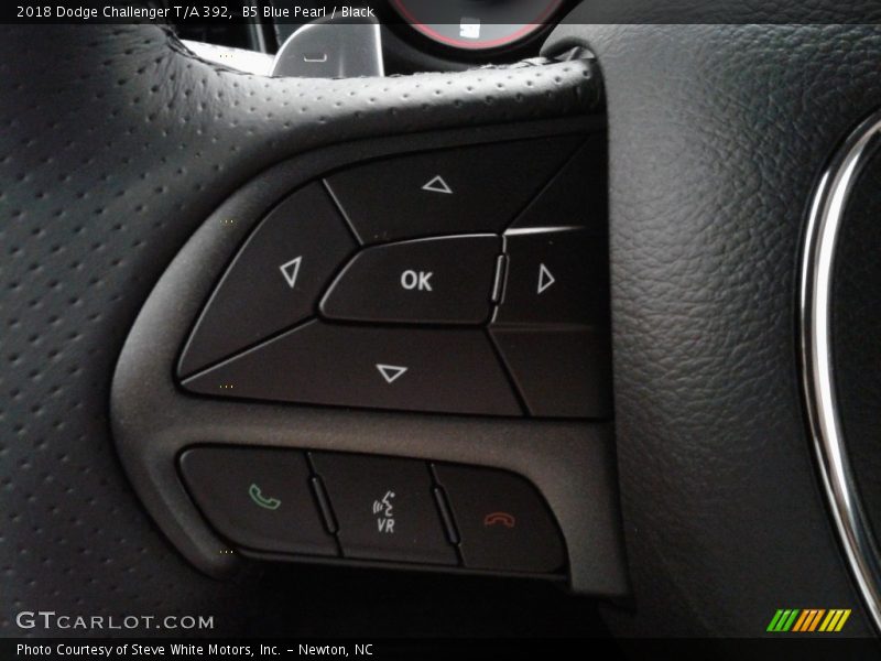 B5 Blue Pearl / Black 2018 Dodge Challenger T/A 392
