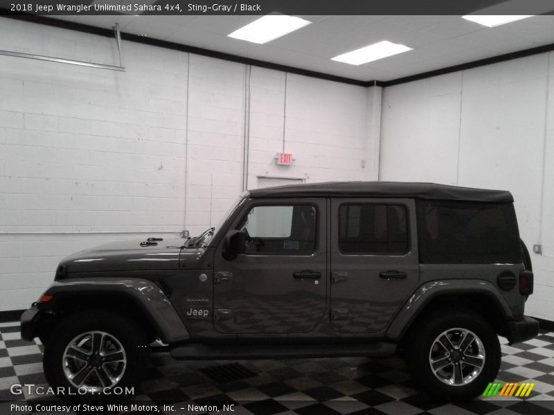 Sting-Gray / Black 2018 Jeep Wrangler Unlimited Sahara 4x4
