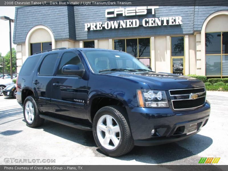 Dark Blue Metallic / Light Titanium/Dark Titanium 2008 Chevrolet Tahoe LT