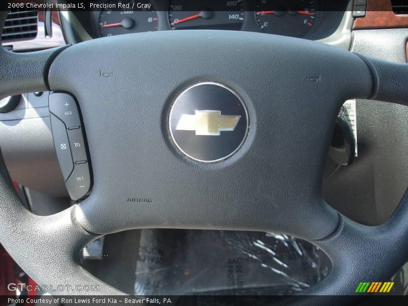 Precision Red / Gray 2008 Chevrolet Impala LS