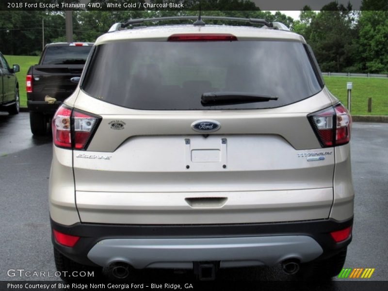 White Gold / Charcoal Black 2018 Ford Escape Titanium 4WD