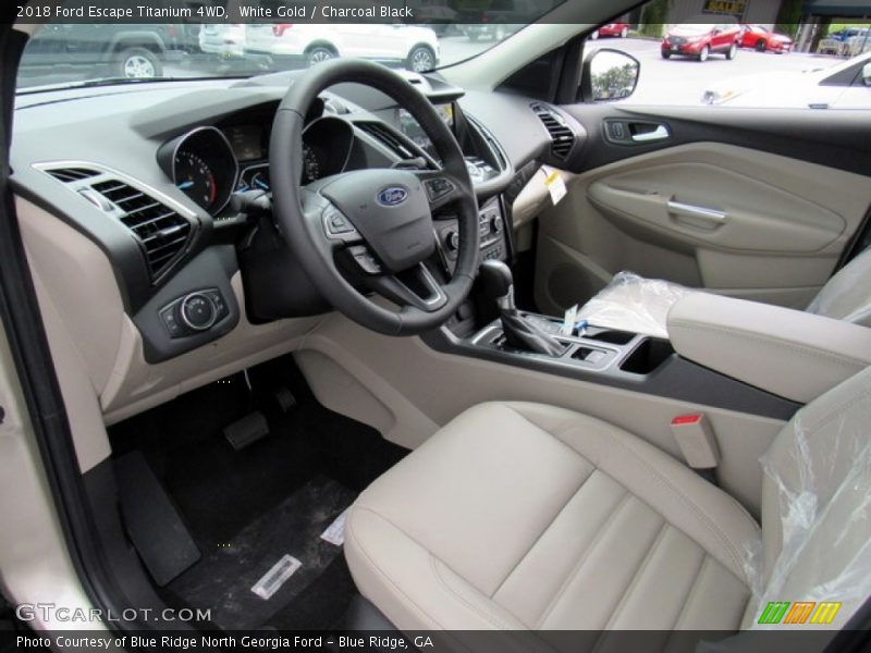 White Gold / Charcoal Black 2018 Ford Escape Titanium 4WD