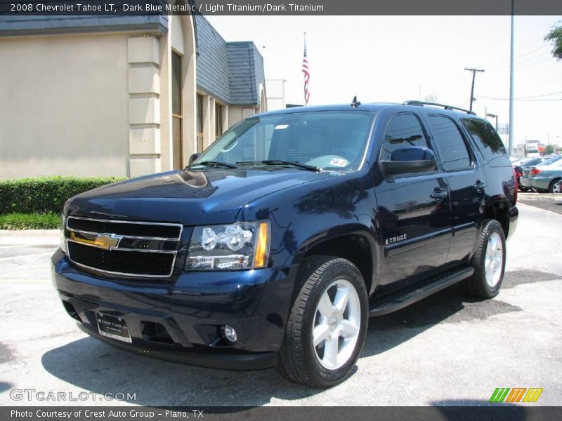 Dark Blue Metallic / Light Titanium/Dark Titanium 2008 Chevrolet Tahoe LT